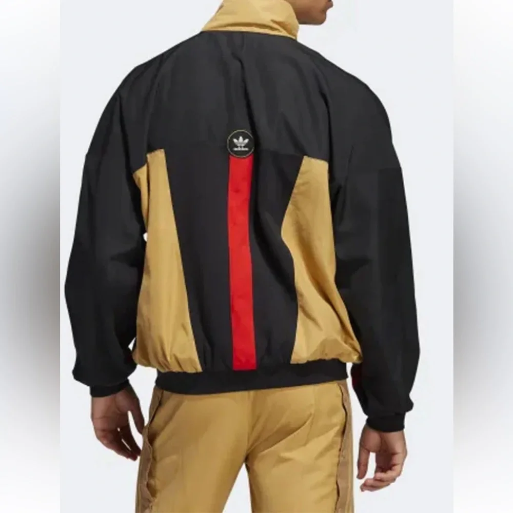 Adidas X Midwest Kids size large black, gold, and red track jacket - Picture 2 of 13